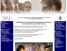 Tablet Screenshot of catonsvillepresb.org